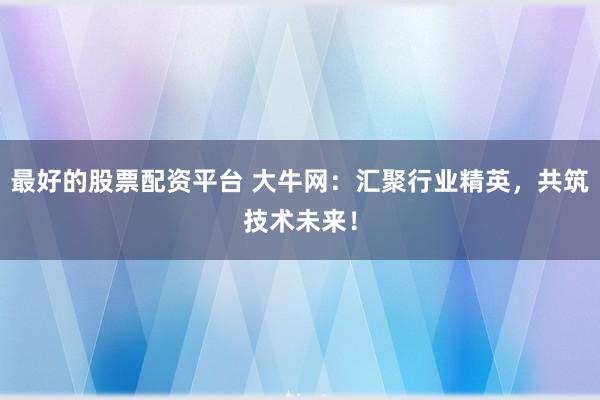 最好的股票配资平台 大牛网：汇聚行业精英，共筑技术未来！