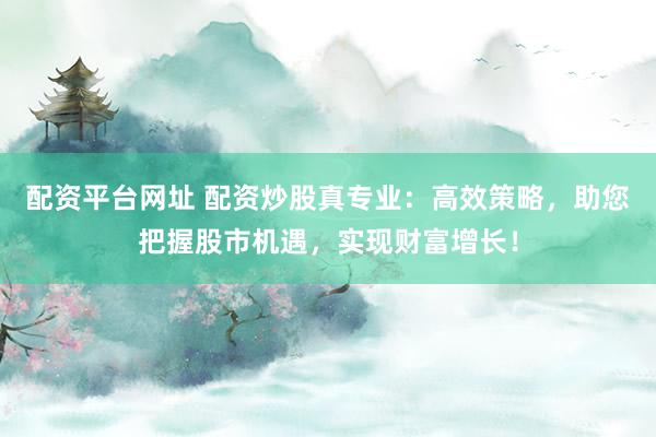 配资平台网址 配资炒股真专业：高效策略，助您把握股市机遇，实现财富增长！