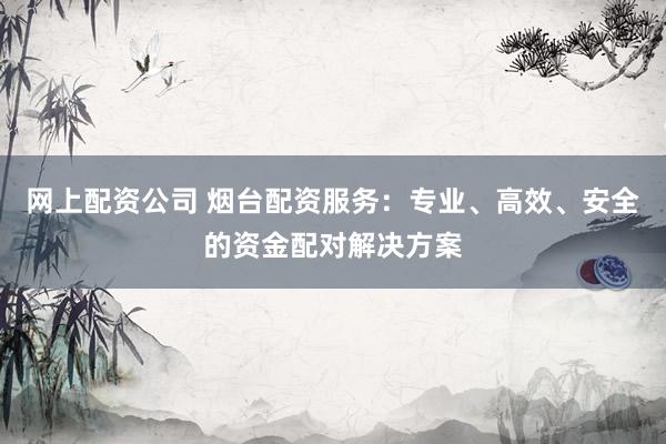 网上配资公司 烟台配资服务：专业、高效、安全的资金配对解决方案