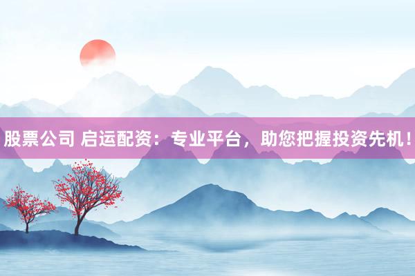 股票公司 启运配资：专业平台，助您把握投资先机！